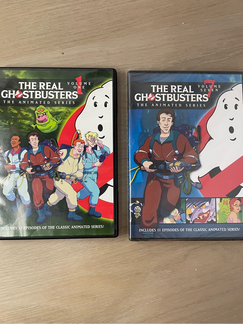 The Real Ghostbusters 1980s Animated Series DVDs Volume 1 & 7